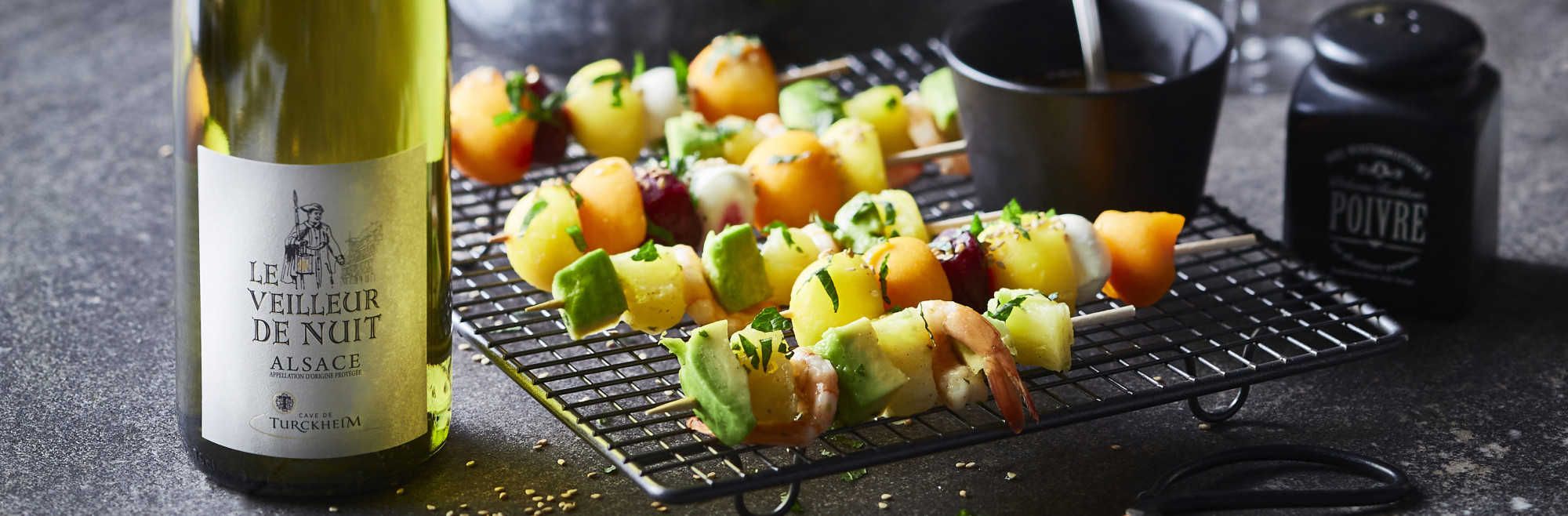 Duo de brochettes apéritives