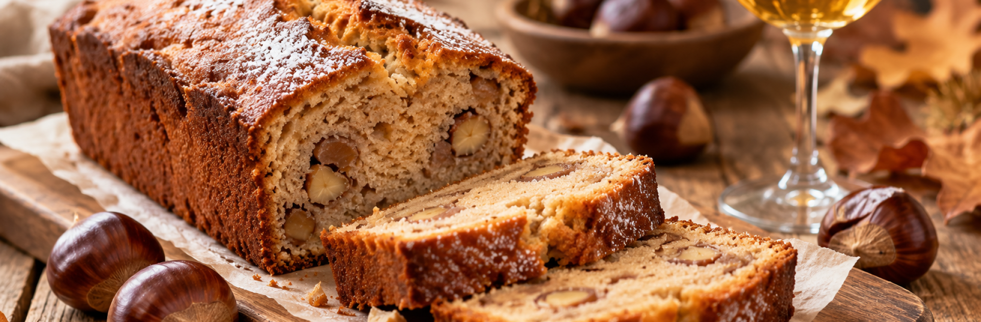 Cake aux marrons & Pinot Gris Vendange Tardive