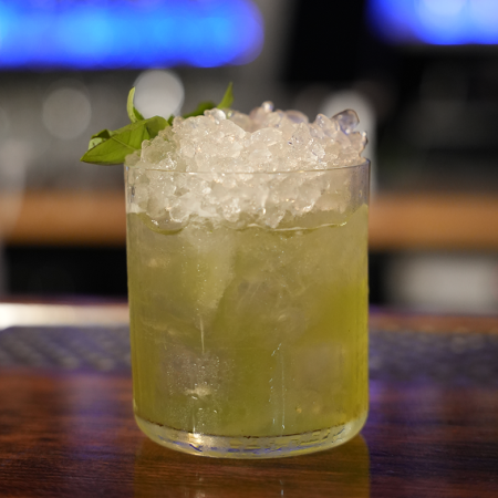 White Basil : un cocktail au Pinot Blanc et au basilic